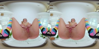 CzechVRFetish Sakura Hell Colorful Socks and Pink Pussy Virtual Reality SideBySide 8K 3840p