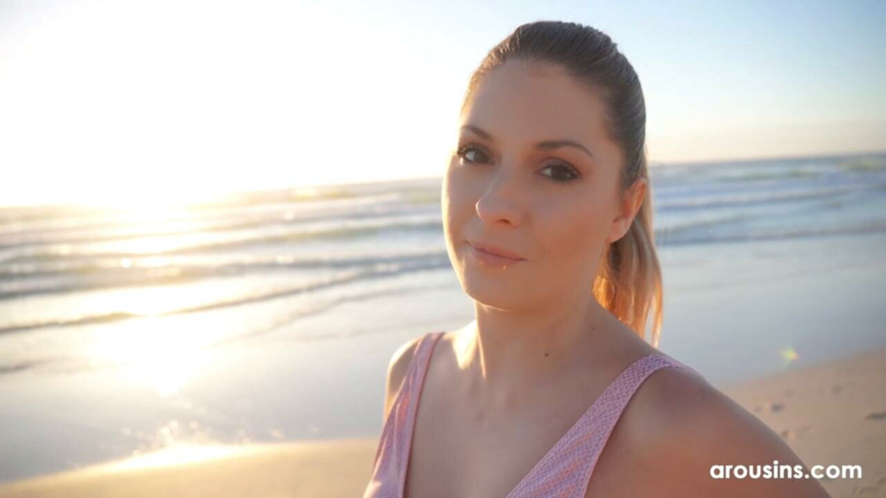 Screen №1 Arousins 24. 03. 31. Rebecca Volpetti Hot Blowjob On The Beach