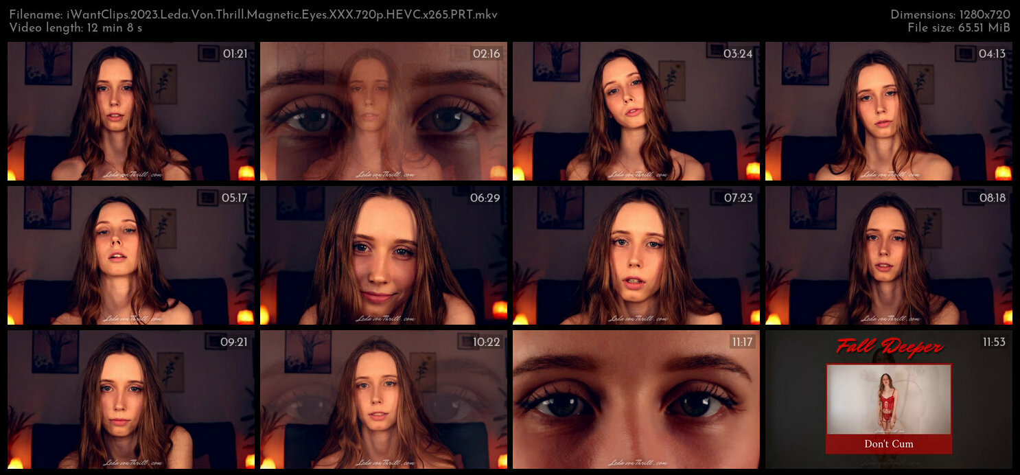 Screen №6 iWantClips 2023 Leda Von Thrill Magnetic Eyes